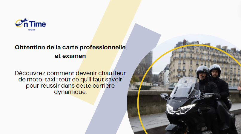 You are currently viewing Carrière de moto-taxi : Obtention de la carte professionnelle et examen