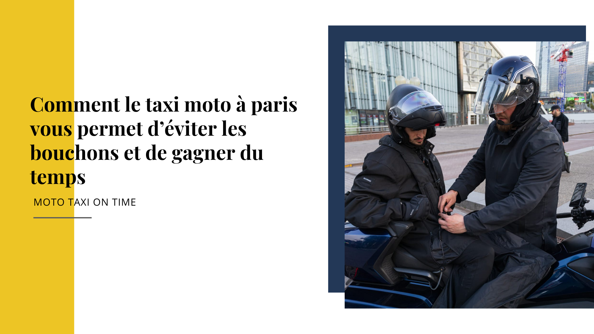 Lire la suite à propos de l’article Comment le taxi moto à paris vous permet d’éviter les bouchons et de gagner du temps